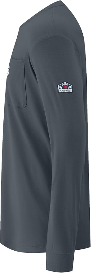 FR Shirts for Men 6.5oz Lightweight Fire Resistant Shirts for Men Long Sleeve NFPA2112/CAT2