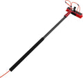 4.99-23.62FT Telescopic Window Washer Kit W/13.78IN Brush Head, 180° Adjustable Brush Head, Cleaning Brush Kit for Solar Panel, Window Cleaner Tool, Window Cleaning Equipment, Window Cleaning Tool Kit