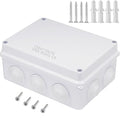 Zulkit Junction Box ABS Plastic Dustproof Waterproof IP65 Universal Electrical Boxes Project Enclosure White 5.9 x 4.3 x 2.8 inch (150 x 110 x 70mm)
