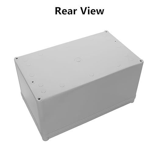 LeMotech IP67 Waterproof Junction Box ABS Plastic Project Box Dustproof Electrical Box Outdoor Enclosure for Electronics DIY Case Gray 9.8X 5.9X 5.1 inch(250mmx 150mmx 130mm)