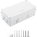 LeMotech ABS Plastic Dustproof Waterproof IP65 Junction Box Universal Electrical Project Enclosure White 7.9 x 3.9 x 2.8 inch (200 x 100 x 70 mm)