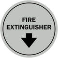 Signs ByLITA Circle Fire Extinguisher Sign (Lt Gray) - Small