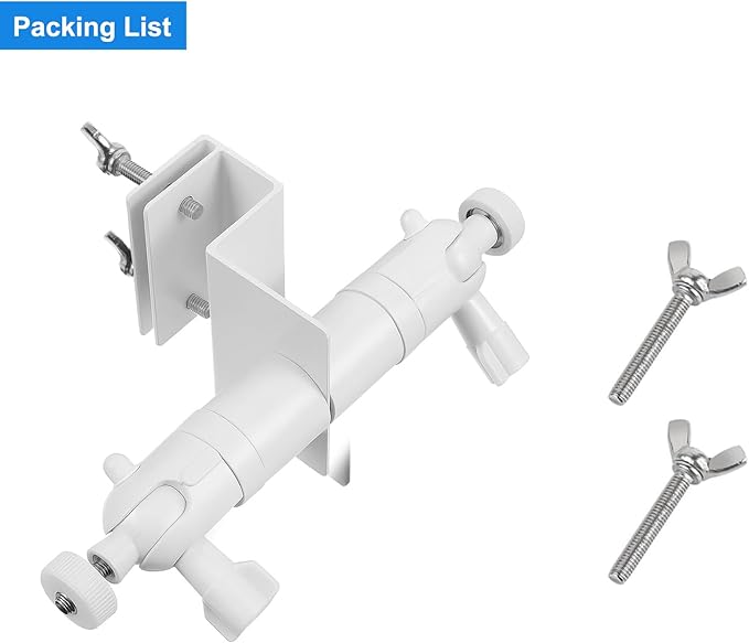 2-in-1 Gutter Mount for Google Nest Cam (Battery) and Solar Panel, Waterproof, Sturdy & Easy to Install (Camera & Solar Not Supplied)