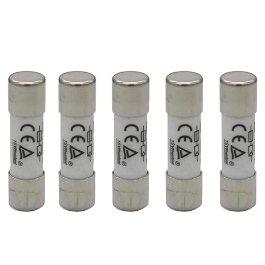 ZOOKOTO 5 Pcs 10x38mm 1000V DC Solar PV Photovoltaic Fuse 10A in line Fuse 10A UL:1000V DC In20A/40.3kA