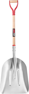 Heavy Duty Snow Shovel Aluminum Scoop Shovel Large Aluminium Snow Shovel for Driveway,45.3 inches