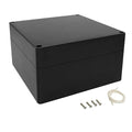 LeMotech Electrical Box ABS Plastic Project Box IP65 Waterproof Junction Box Project Case Universal Enclosure for Electronics Black 6.1x 6.1x 3.4 inch(160x160x90mm)（Pack of 1