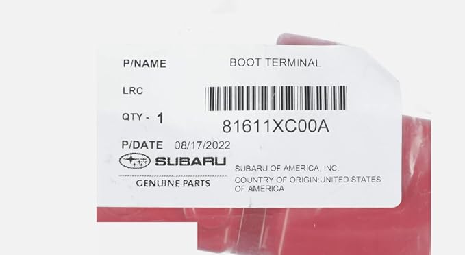 Subaru 2019-2022 Ascent Battery Boot Terminal Cover 81611XC00A Genuine OEM