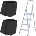 Operitacx Folding Ladder Feet Covers Non-Slip Rubber Ladder Foot Pads 1.69X1.65X0.90In Easy to Install Leg Protective Pads for Home and Industrial Use