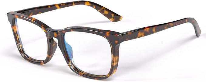 VISOONE Blue Light Blocking Glasses Square with Anti Computer Glare for Gaming Women and Men MONTANA