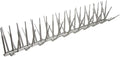 Bird B Gone - Gray Plastic Anti Bird Spikes (24') - Humane Deterrent - Stops Pigeons & Birds from Roosting - UV-Stabilized Polycarbonate - for Rooftops, Ledges, Fences, Etc - Made in USA