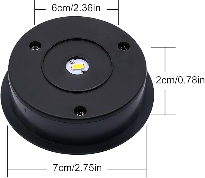 Solar Lights Replacement Top 4 Pack - 2.76 Inches Outdoor Replacement Solar Light Parts, LED Solar Lantern Light Lids, Waterproof Solar Lights Replacement Top Kit for Outdoor DIY Hanging Lanterns
