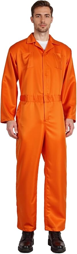 MCJC Coveralls for Men Adult Jumpsuit Coveralls Mechanic Work Uniform Halloween Horror Killer Costume