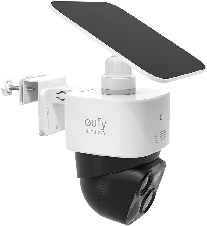 Gutter Mount Bracket Compatible with Eufy Security SoloCam S340/S40 & SoloCam E30, Adjustable Solar Panel Security Camera Mount, Easy Install Aluminum Gutter Hook for Outdoor Wireless CCTV Cameras