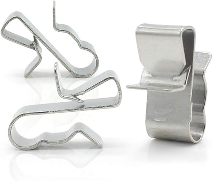 25PCS Stainless Steel Sunrunner Photovoltaic Cable Clips Trailer Frame Wire Clamp Clips