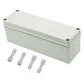Zulkit Junction Box ABS Plastic Dustproof Waterproof IP67 Junction Boxes Universal Electrical Project Enclosure DIY Electronic Project Box Grey 9.84 x 3.15 x 2.76 inch (250 x 80 x 70 mm)