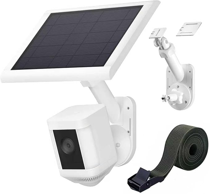 Wall Mount for Cameras and Solar Panels, 2-in-1 Mount Compatible with Ring, Blink, Eufy, Arlo, Wyze, Solar Panel and Cam, with Ring Stick Up Cam/Spotlight Cam/Plus/Pro(Battery), Adjustable Angle