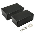 LeMotech Project Box ABS Plastic IP65 Waterproof Dustproof Electrical Junction Box Outdoor Enclosure for Electronics Black 7.87 x 4.72 x 2.95 inch (200 x 120 x 75 mm)(Pack of 2)