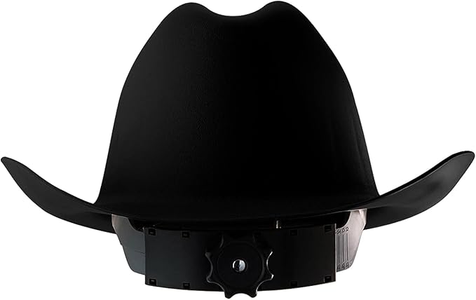 Jackson Safety Cowboy Hard Hat - Non-Vented, Full Brim, 4-Point Ratchet Suspension Safety Helmet for Men & Women - ANSI Z89.1 Class E & OSHA Compliant - Made in USA