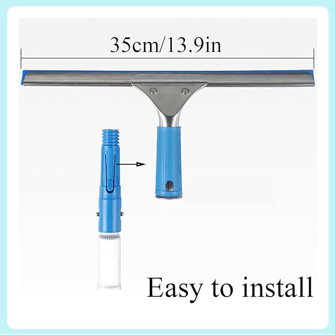 Extendable Water Fed Solar Panel Cleaner, 10.8M Solar Panel Cleaning Equipment, 55Cm Water Fed Telescopic Brush for Cleaning Photovoltaic and Solar Panels Black,C,1.2m,1.2m