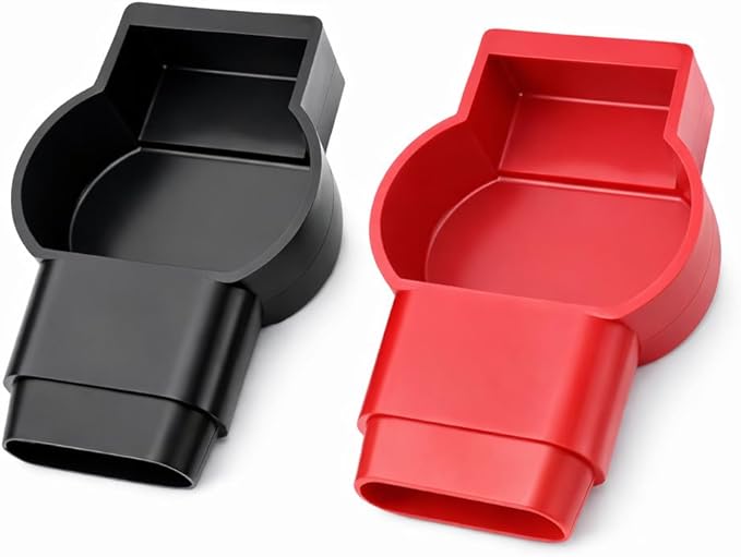 MGI SpeedWare Insulated Military Spec Battery Terminal Covers, Top Post Red and Black Pair (4/0 AWG)