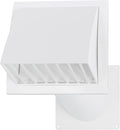 Vent Systems 5" Inch Plastic Adjustable Through Wall Ventilation Kit - Dryer Vent Kit - Ventilation Tube With Exhaust Hood Vent Cover And Duct Connector - Built In Gravity Damper in Exhaust Hood