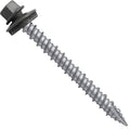 Metal ROOFING SCREWS: (250) 10 x 2" Charcoal Hex Head Sheet Metal Roof Screw. Self starting metal to wood siding screws. EPDM washer. Colored head