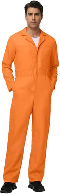 Coveralls for Men Work – Halloween Cosplay Costumes Long Sleeve Jumpsuit Mechanic Workwear