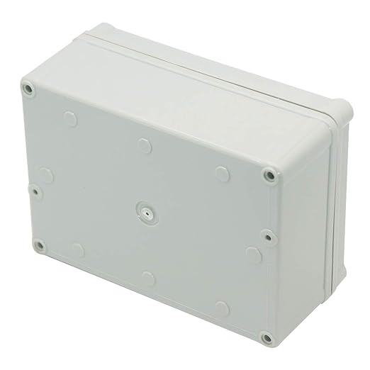 Zulkit Junction Box ABS Plastic Dustproof Waterproof IP67 Junction Boxes Universal Electrical Project Enclosure DIY Electronic Project Box Grey 6.89 x 4.92 x 2.95 inch (175 x 125 x 75 mm)