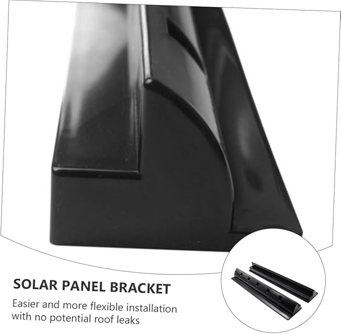 2pcs Solar Panel Brackets for Rv Camping Boats Frame Compatible Abs Bracket