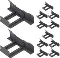 Hemoton 12pcs Solar Panel Drain Clips Water Guide Clamps 30mm for Outdoor Solar Module Mud Drainage and Cleaning Accessories