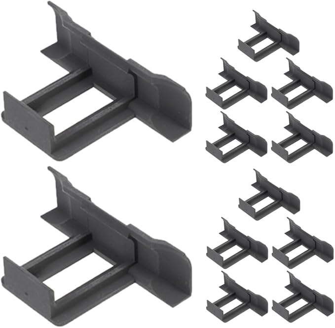 Hemoton 12pcs Solar Panel Drain Clips Water Guide Clamps 30mm for Outdoor Solar Module Mud Drainage and Cleaning Accessories