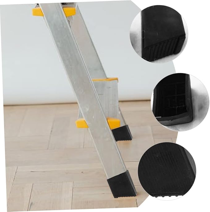 6Pcs Non-Slip Ladder Feet Covers EPDM Rubber Ladder Pads for Enhanced Stability Folding Accessories for Home Use