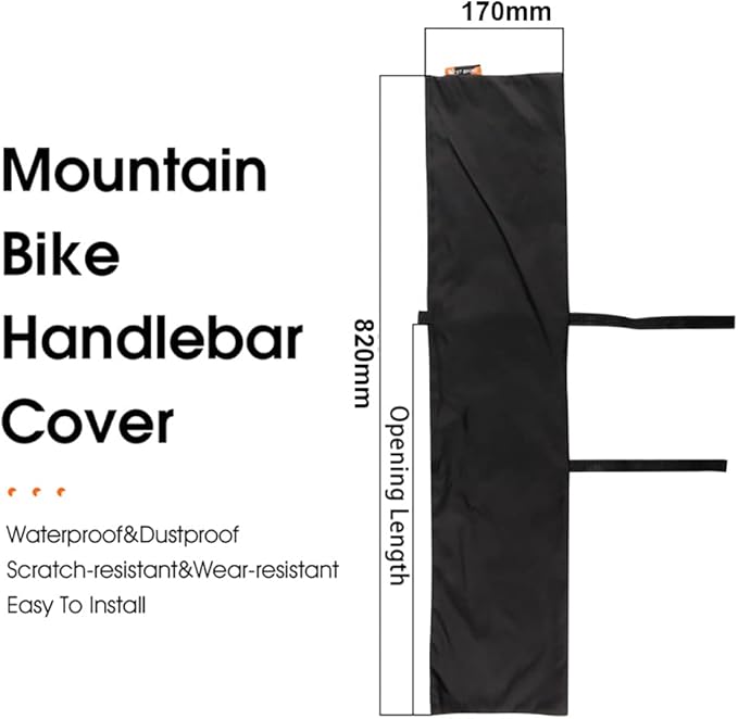 Lixada Bike Handlebar Protector Cover Dustproof Waterproof Handle Bar Cover Universal E-Bike Handlebar Cover Handle Bar Maintenance Cover for Road Bike Cycling Equipment