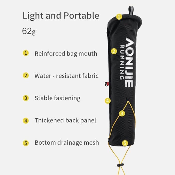 AONIJIE Trekking Poles -2 Ultralight Collapsible Carbon Fiber Hiking Poles with Anti-Shock and Quick Lock System, Folding Walking Sticks for Hiking, Camping