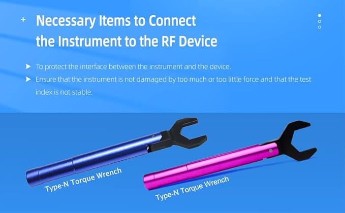 TOJOIN 1 pcs Purple N Type Torque Wrench 1 N·m Opening 20MM Protect RF Connector for RF Microwave Measurements