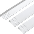 Sasylvia 10 Pcs 3 x 1 x 48 Inches Wall Corner Protector Guards, Avoid Scratching Scuffs, White Vinyl Corner Trim Molding, Ease Install & Cleaning for Door Countertop Furniture Cabinet Protection