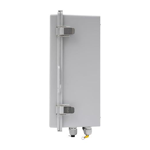 6 String Solar Combiner Box PV Combiner Box with 15A Rated Current Fuse, Surge Protective Device and 63A Air Circuit Breaker for On/Off Grid Solar Panel System (6 String)
