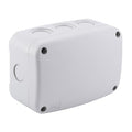 SuperInk White Outdoor Junction Box IP66 Waterproof Electrical Enclosure 4.9"x3.3"x2.3" PVC/ABS Weatherproof Project Box, Compact Electrical Case for Garden, CCTV, DIY Wiring,1PCS