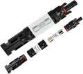 15A Solar Fuse Inline Holder, 1000VDC IP68 Waterproof PV Fuse Connector, for Solar Photovoltaic System, with 10X38mm Fuse (15A)