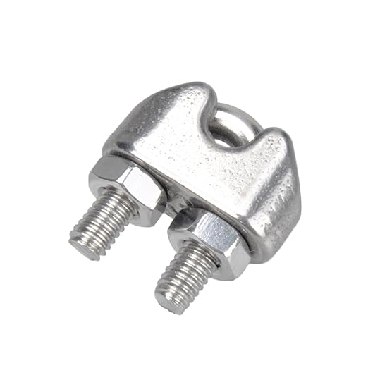 YAMASO 20PCS 1/8 Inches M3 Stainless Steel Wire Rope Cable Clip Clamp