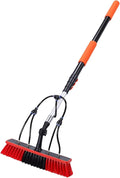 VBESTLIFE Solar Panel Cleaning Brush Kit, 12Ft Telescopic Pole Soap Dispenser Water Fed Window Cleaner Tool for Roof RV Gutter Boat Deck