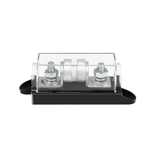 Renogy 350A Class T Fuse Holder 250V AC/DC Fuse Block for Inverter and High- Power Appliances in Marine Boats, Cars, Trucks, RVs