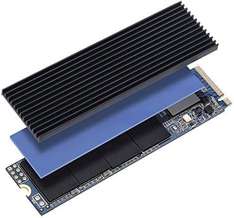 2 Pack M.2 NVMe Aluminum Heatsinks Cooler with Nano Silicone Thermal Pad