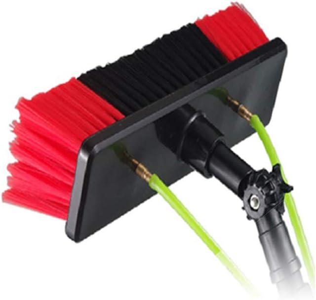 DYRABREST 26FT Water Fed Pole Kit Water Fed Brush Aluminum Outdoor Window Cleaner Solar Panel Cleaning System Washing Equipment Tool with 20m Hose