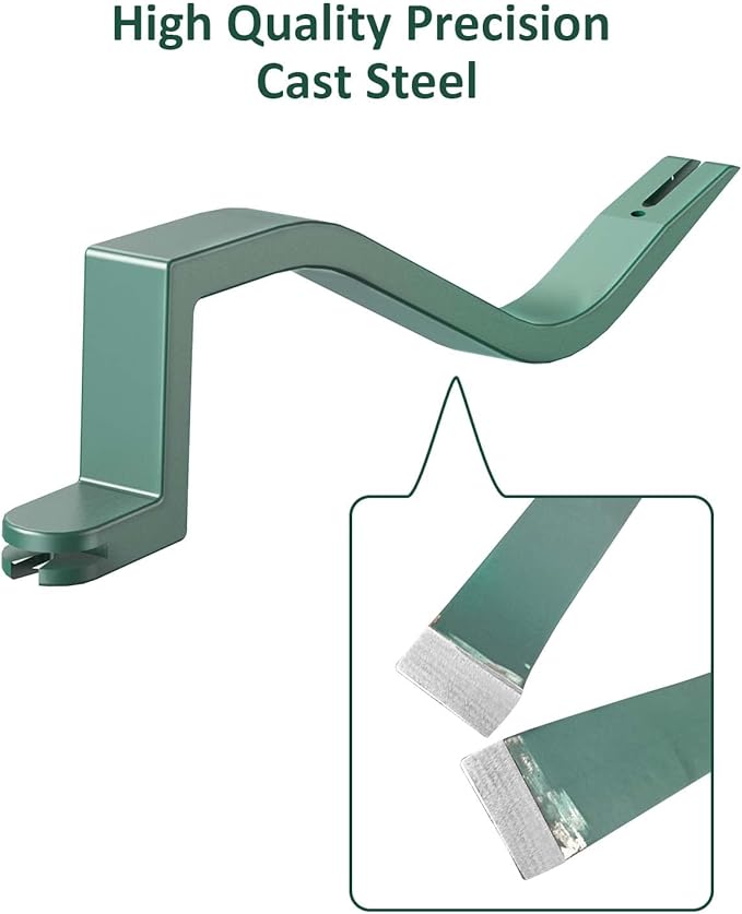 Magnetic Roof Shingle Repaire Tool Shingle Remover Heavy Duty Roof Shingle Tool with Magnetic Nail Slot for Holding Nail Well During Shingle Repairement (Green）
