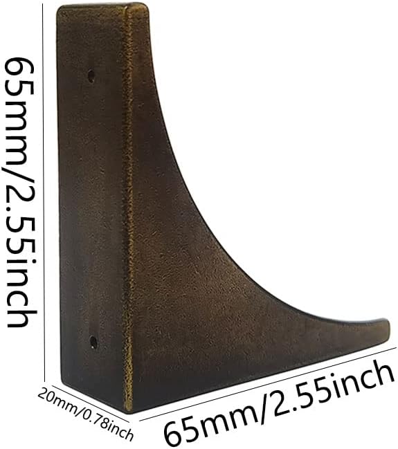 Corner Protectors for Furniture, Vintage Decorative Metal Corner Guards for Box Door Table Furniture Edge Cover Safety Guard Pack of 4 (Bronze)
