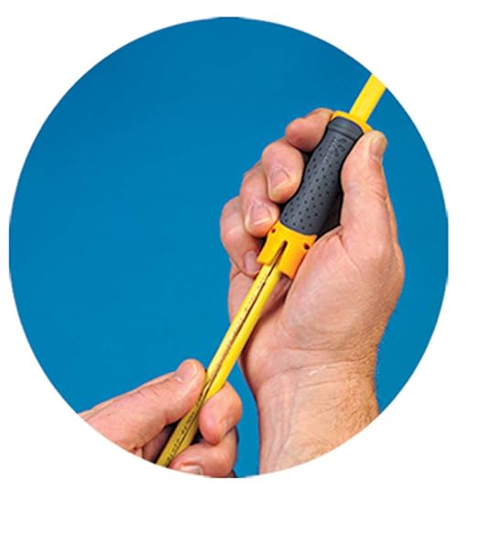 IDEAL Electrical 45-025 Lil Ripper Stripper Wire Stripper w/Slitting Blade, V-Notch, Flat Blade Clip