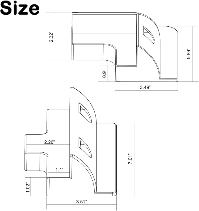 7 Pieces ABS Solar Panel Mounting Brackets,Solar Drill Free Corner Bracket for RV, Boats, Motorhomes,Roof,White