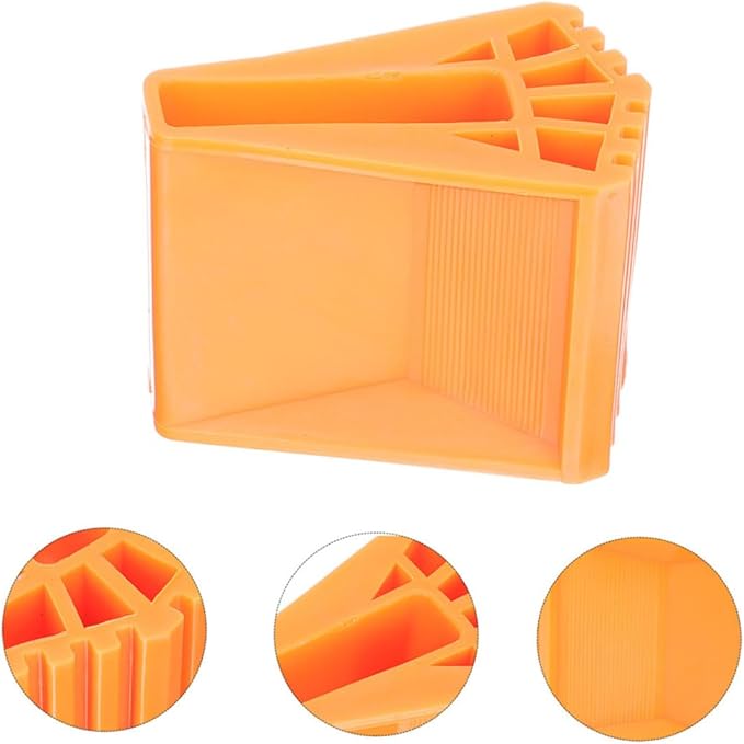 POPETPOP 8Pcs Non Slip Rubber Ladder Feet Caps Durable Stabilizer Foot Covers for Enhanced Safety and Grip Various Surfaces Easy Installation for Home Repairs and Construction Work