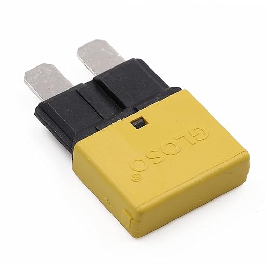 20A 12V Auto Reset Fuse Circuit Breaker ATO/ATC Low Profile - UL Certified - Type I Blade Fuses 20 Amp Self Resetting 12 Volt DC for Automotive, Car, Marine, RV, Solar, 3 Pack